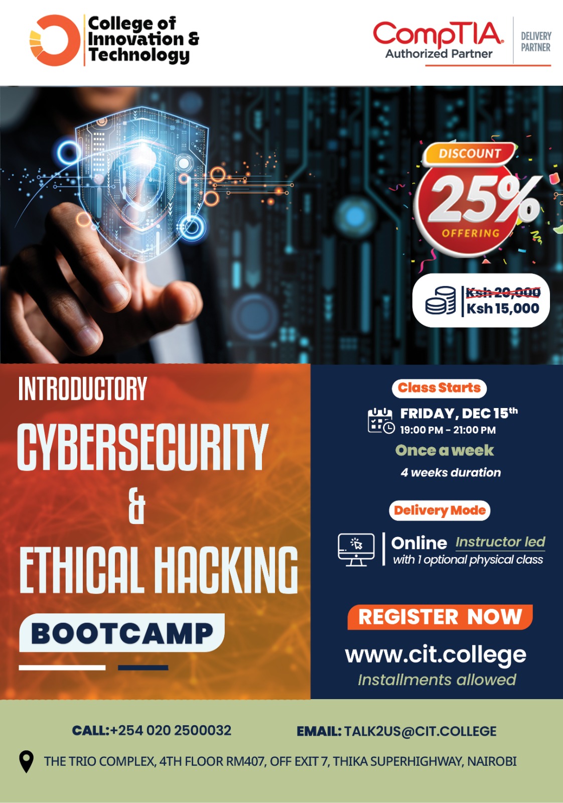 Introductory Cyber Security Ethical Hacking Bootcamp – Fridays